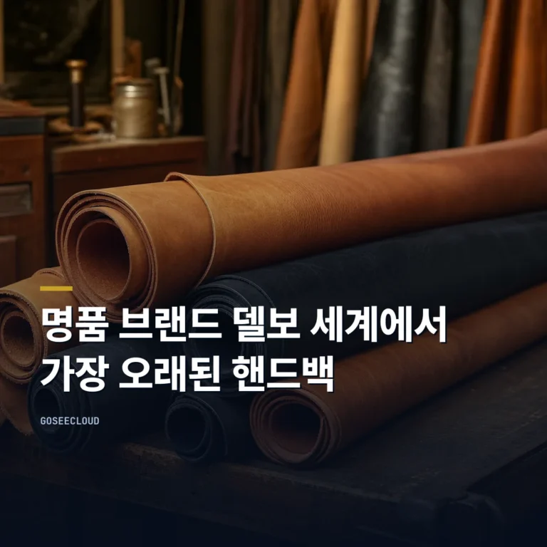 명품 브랜드 델보 세계에서 가장 오래된 핸드백