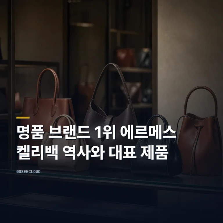 명품 브랜드 1위 에르메스 켈리백 역사와 대표 제품