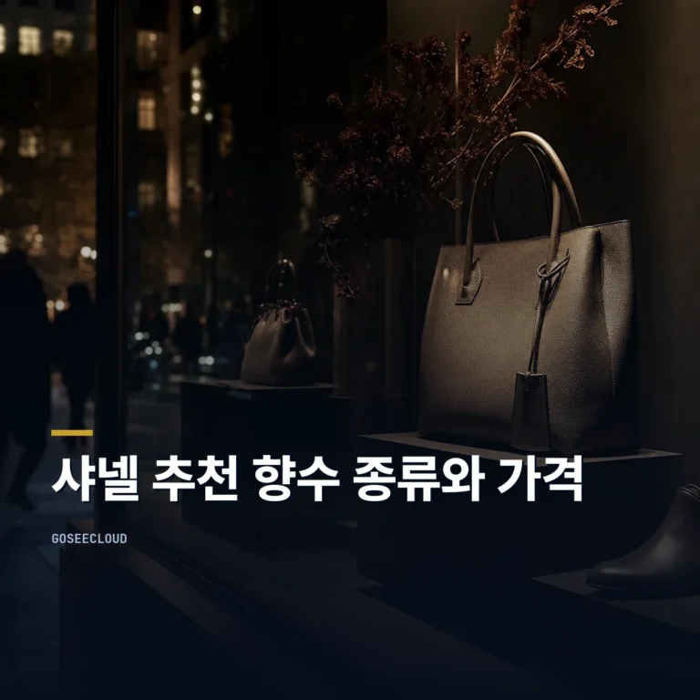 샤넬 추천 향수 종류와 가격