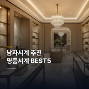 남자시계 추천 명품시계 BEST5