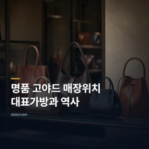 명품 고야드 매장위치 대표가방과 역사