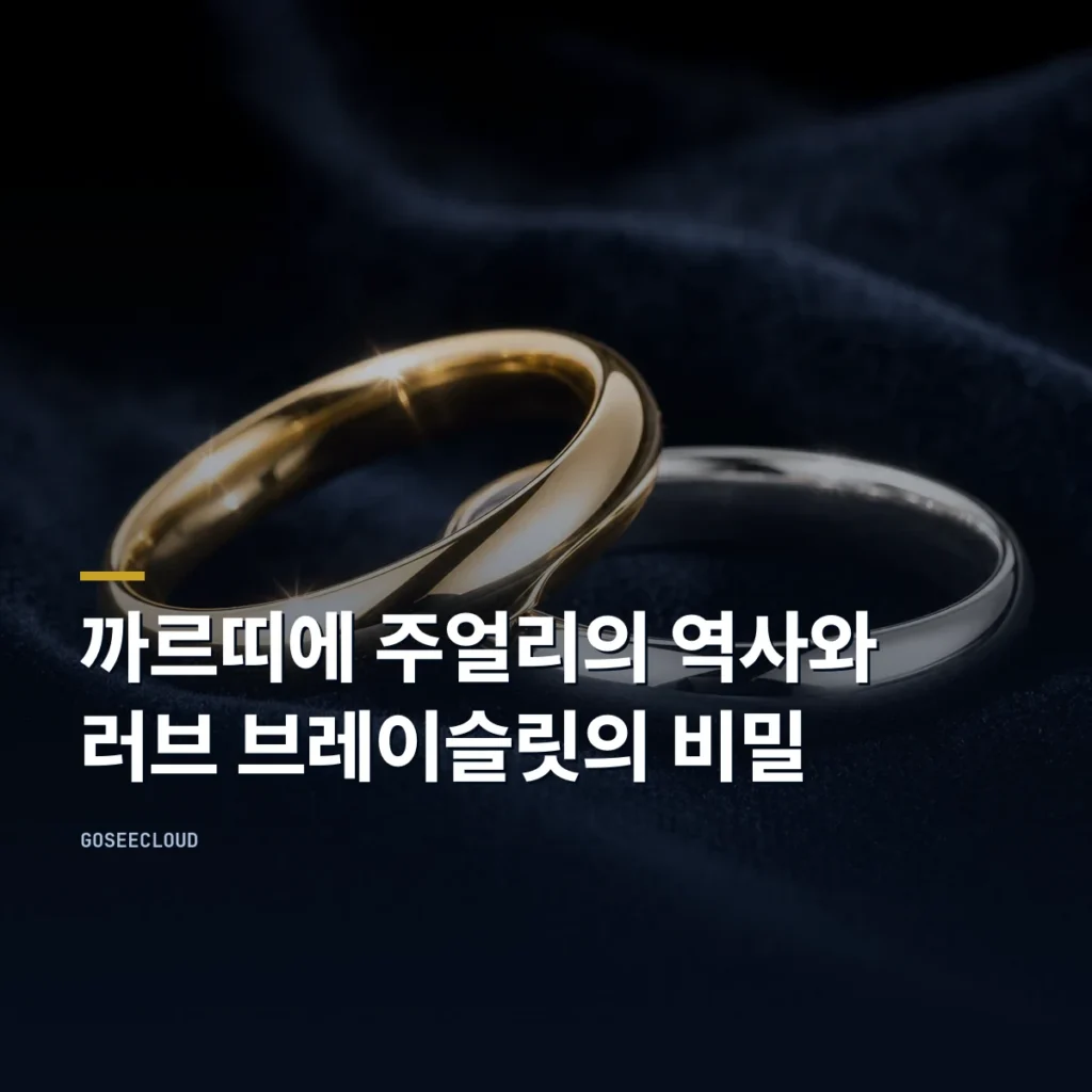 까르띠에 주얼리의 역사와 러브 브레이슬릿의 비밀