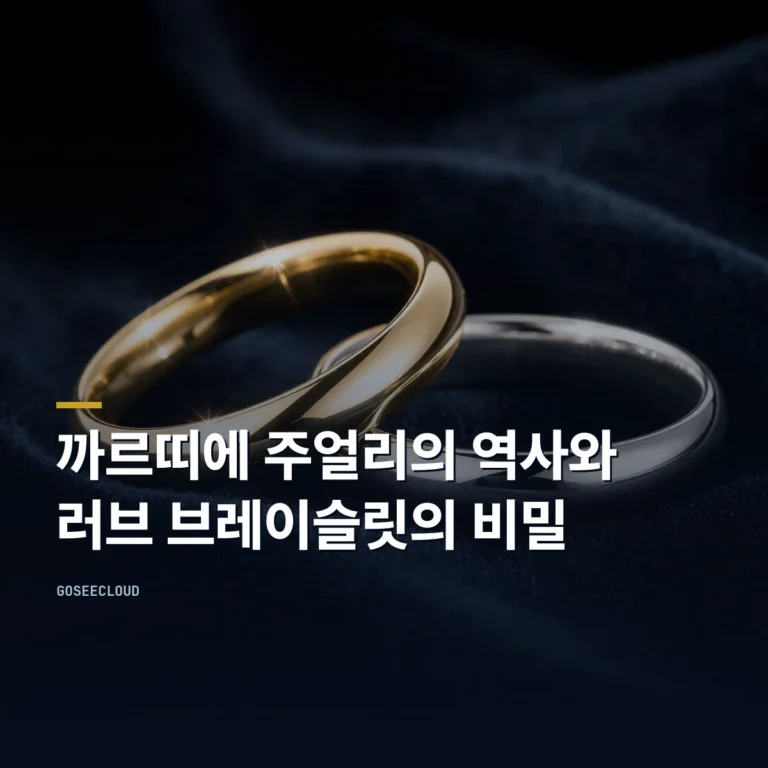 까르띠에 주얼리의 역사와 러브 브레이슬릿의 비밀