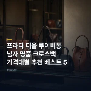 프라다 디올 루이비통 남자 명품 크로스백 가격대별 추천 베스트 5