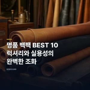 명품 백팩 BEST 10 : 럭셔리와 실용성의 완벽한 조화