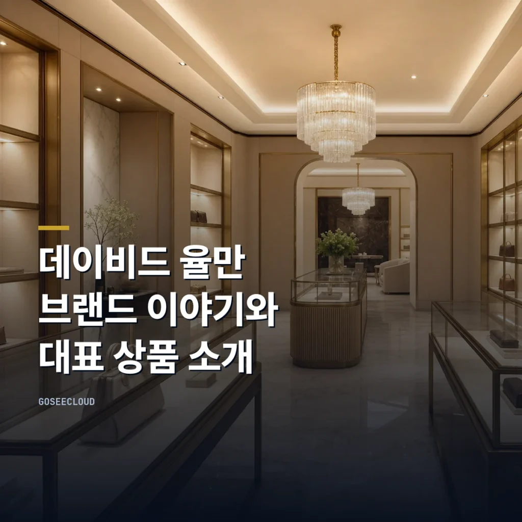 데이비드 율만 | 브랜드 이야기와 대표 상품 소개