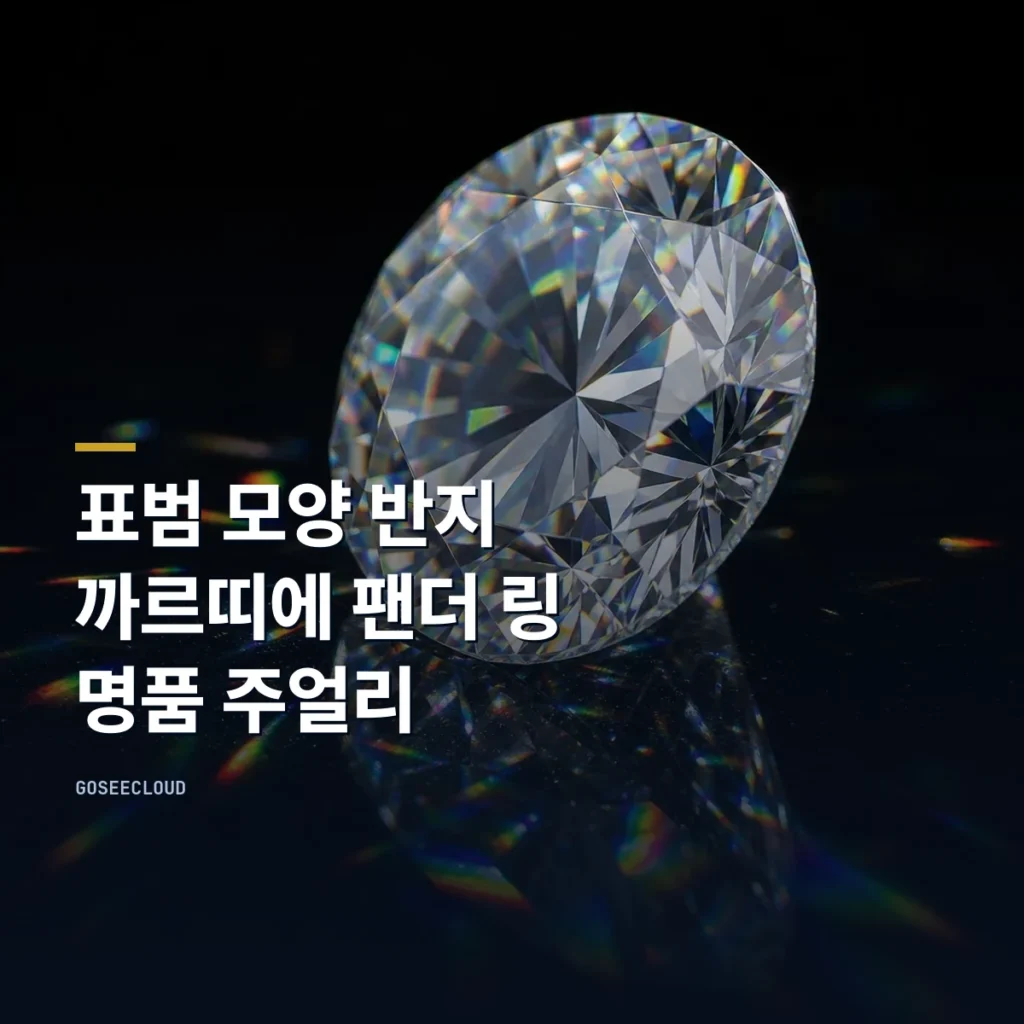 표범 모양 반지 까르띠에 팬더 링 | 명품 주얼리