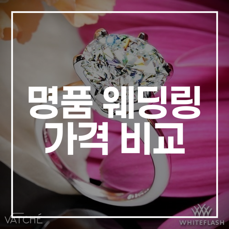 2026 명품 웨딩링 가격 비교: 예산 설정 & 구매 팁