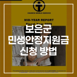 보은군 민생안정지원금 60만원 신청 방법 총정리