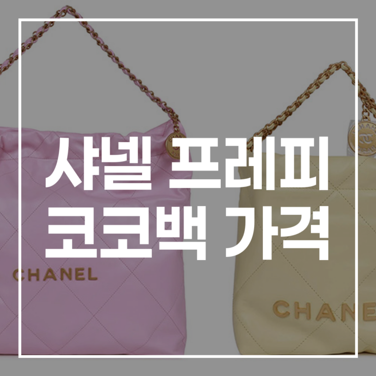 샤넬 프레피 코코백 가격, 2026년 최신 정보: 시세, 가격 비교 총정리