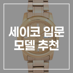세이코 입문 모델 추천: 후회 없는 첫 오토매틱 시계 선택 가이드 (2026년 최신판)