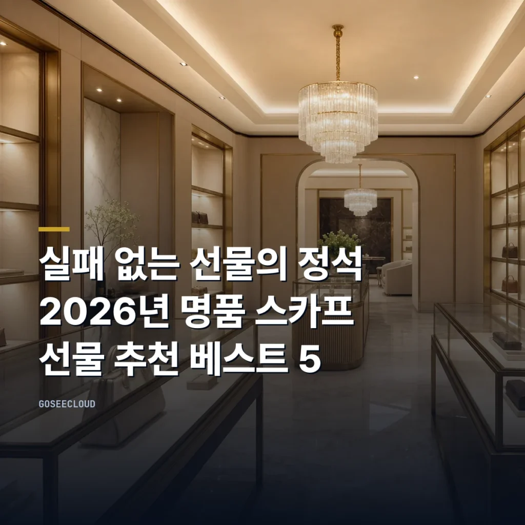 실패 없는 선물의 정석 | 2026년 명품 스카프 선물 추천 베스트 5