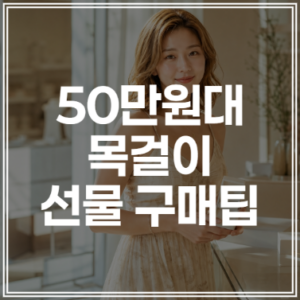 50만원대 목걸이 선물 구매 팁과 소재 선택 가이드 (+바로가기)