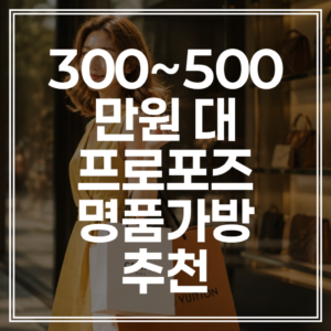 300~500만원대 프로포즈 가방 추천 | 셀린느, 루이비통, 구찌 20대 30대 명품 입문백 (+가격 비교)