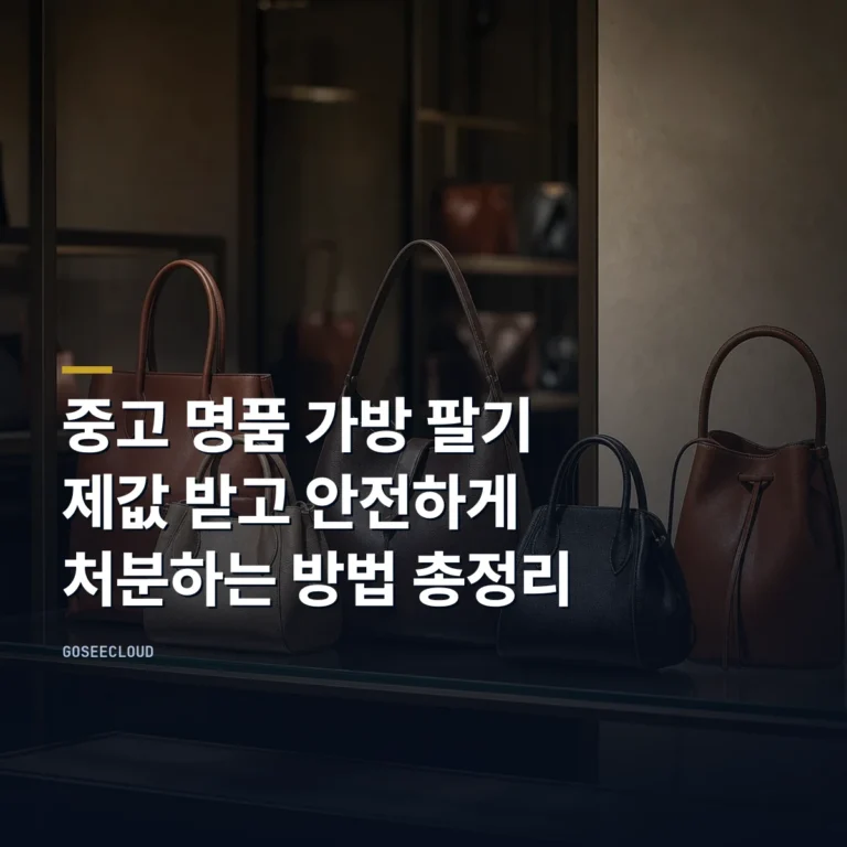 중고 명품 가방 팔기 | 제값 받고 안전하게 처분하는 방법 총정리