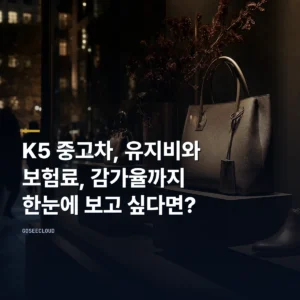 K5 중고차, 유지비와 보험료, 감가율까지 한눈에 보고 싶다면?