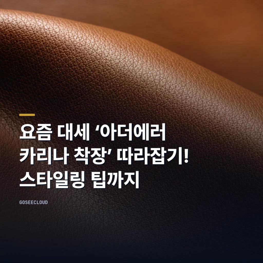 요즘 대세 ‘아더에러 카리나 착장’ 따라잡기! 스타일링 팁까지