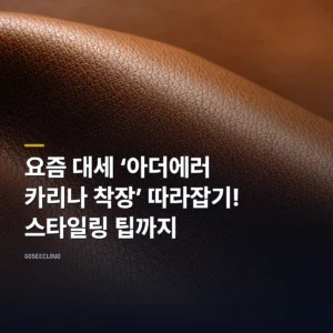 요즘 대세 ‘아더에러 카리나 착장’ 따라잡기! 스타일링 팁까지