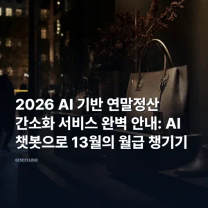 2026 AI 기반 연말정산 간소화 서비스 완벽 안내: AI 챗봇으로 13월의 월급 챙기기