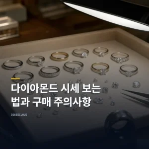 다이아몬드 시세 보는 법과 구매 주의사항