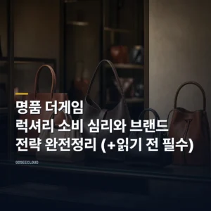 명품 더게임 | 럭셔리 소비 심리와 브랜드 전략 완전정리 (+읽기 전 필수)