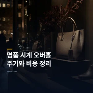 명품 시계 오버홀 | 주기와 비용, 정품 서비스와 사설 차이