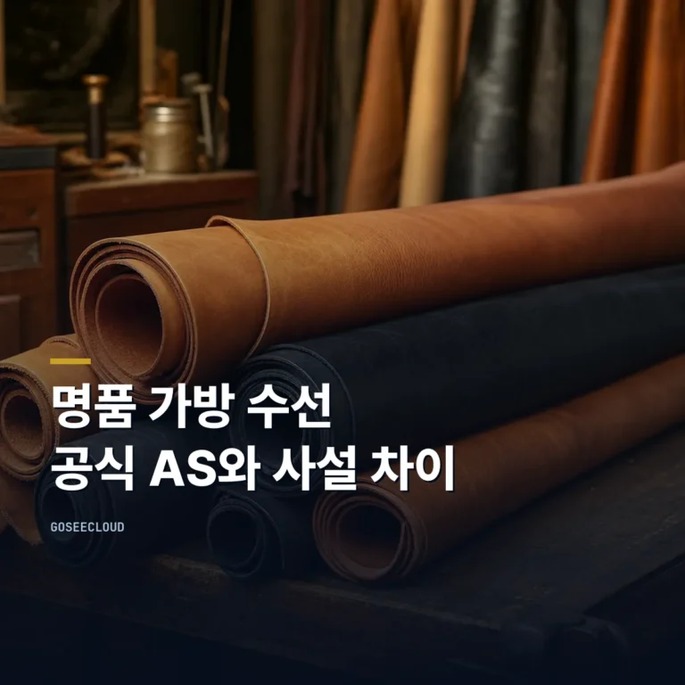 명품 가방 수선 | 공식 AS와 사설 수선, 어디로 가야 하나 대표 이미지