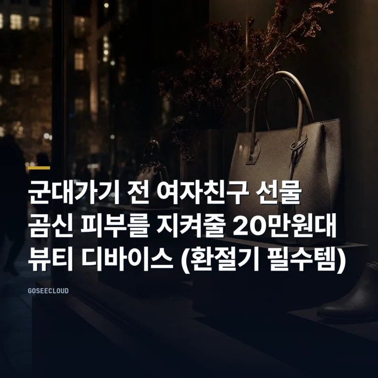 군대가기 전 여자친구 선물 | 곰신 피부를 지켜줄 20만원대 뷰티 디바이스 (환절기 필수템)