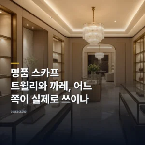 명품 스카프 | 트윌리와 까레, 어느 쪽이 실제로 쓰이나