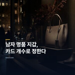 남자 명품 지갑 | 카드 개수로 형태를 정한다