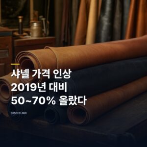 샤넬 가격 인상 | 2019년 대비 50~70% 올랐다 (+시세 확인)