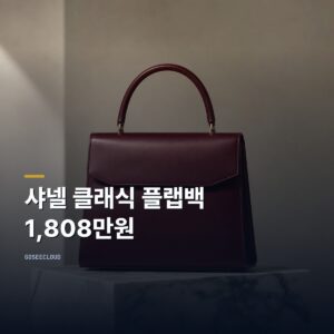 샤넬 클래식 플랩백 가격 | 1,808만원, 해외에서 사면 더 비싼 이유