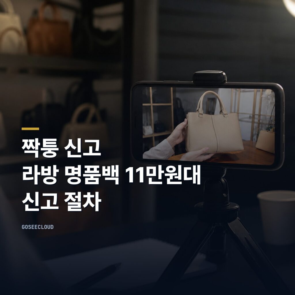 짝퉁 신고 | 라방 명품백 11만원대, 신고 절차 (+신고하기)