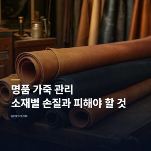 명품 가죽 관리 | 소재별 손질과 피해야 할 것 (+케어 확인)