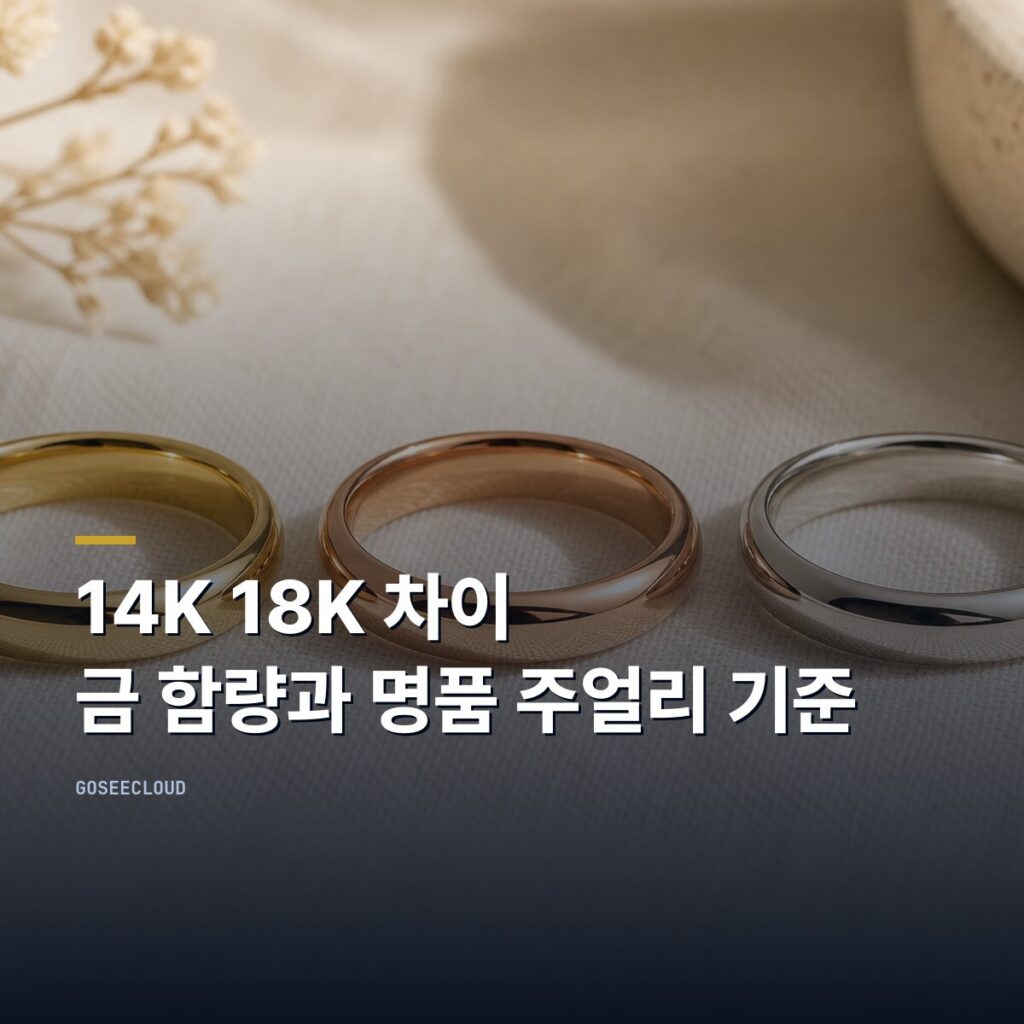 14K 18K 차이 | 금 함량과 명품 주얼리 기준 (+비교하기)