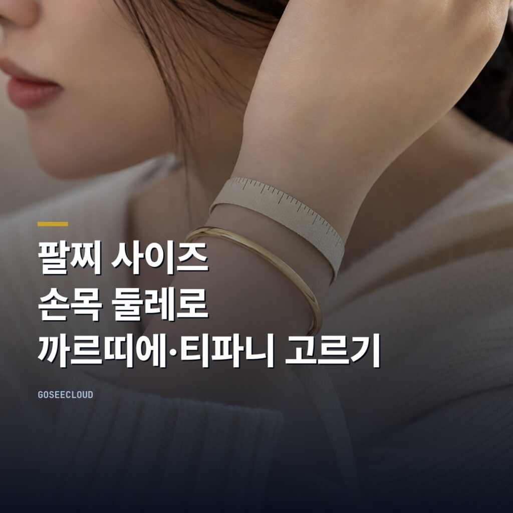 팔찌 사이즈 | 손목 둘레로 까르띠에·티파니 고르기 (+사이즈 확인)